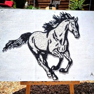 Mustang - Horse beadwork